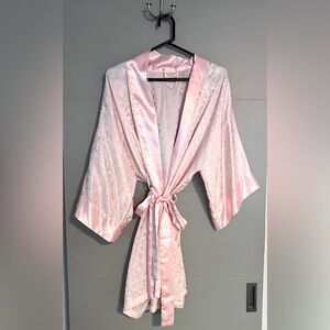 Silky Pink Robe from Victoria’s Secret.